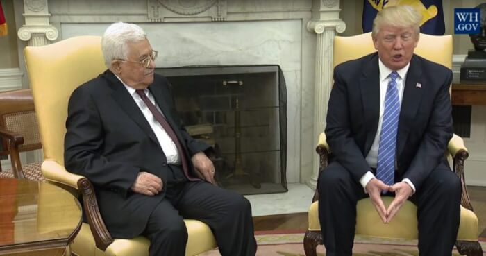 Palestinian president Mahmoud Abbas hopeful after first talks with Donald Trump