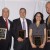 Mansour Tadros (left) joins Daily Herald Newspaper Columnist Burt Constable, American Arab journalist Amani Ghouleh, and WBBM TV Reporter Jay Levin in receiving Excellence in Journalism Awards from the Chicago Chapter of ADC in 2010