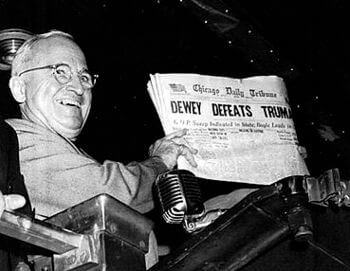 Truman was so widely expected to lose the 1948...