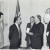 The Ambassador of Morocco (2nd from left) greets Chicago Mayor Richard J. Daley (2nd from right) at his City Hall office to receive a commemoration honoring the special relationship between America and Morocco. Picture center is Baker Lemseffer who was the director of the CHicago office of the Morocco Cultural Center. On the right is Col. Jack Reilly and on the left is a Moroccan aid who accompanied the Ambassador. The story was the main story in a 1976 issue of The Middle Eastern Voice Newspaper published by Ray Hanania in Chicagoland. Photo (C) Copyright 1976-2017 Ray Hanania. All Rights Reserved