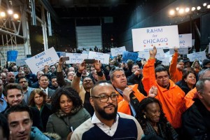 Emanuel's supporters showed strong support from the African American community. Photo from Emanuel's Facebook Page.