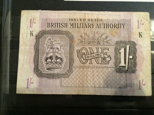 British Mandate paper money used during the occupation of Palestine through 1948. Copyright (C) Ray Hanania 2015 All Rights Reserved.