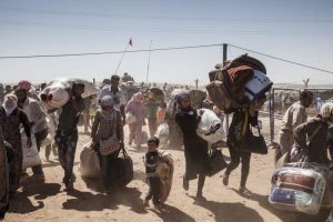 Syrian Refugees flee to Turkey