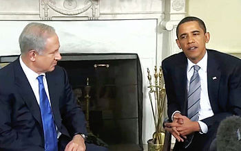President Barack Obama and Israeli Prime Minis...