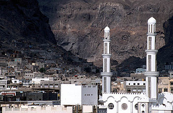 The old town of Aden, Yemen, situated in the c...