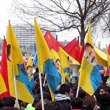 Kurdistan Workers Party supporters in London.