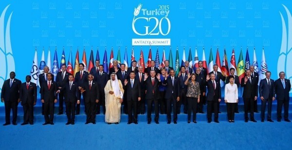 World Leaders take a group photo at the conclusion of the G20 Summit (PRNewsFoto/Turkish Heritage Organization)