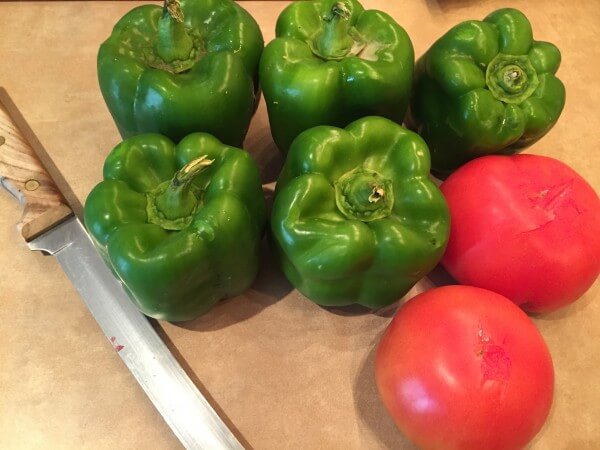 Fil Fil Mahshi, stuffed green peppers