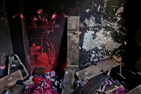 Three brothers killed in fire caused by candles in Gaza home. Copyright Mohammad Asad 2016, All Rights Reserved