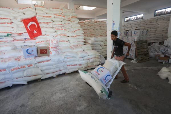 Turkish government provides aid to Palestinians under siege in the Gaza Strip. Photos Copyright Mohammed Asad 2016, All Rights Reserved.