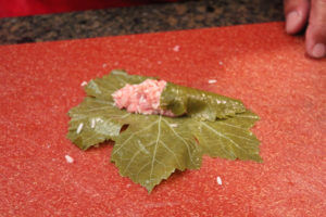 Wrapping a grape leaf (Lif Wariq duwally) 3
