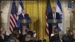 Israeli Prime Minister Benjamin Netanyahu and President Donald Trump press conference Wednesday Feb. 15, 2017 at the White House East Room. Photo courtesy of the White House
