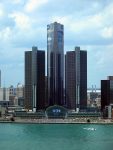 English: Renaissance Center, GM World Headquarters, Detroit, Michigan. (Photo credit: Wikipedia)