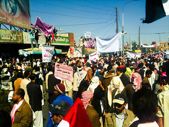 Protest in Sanaa, Yemen (February 3, 2011)