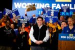J.B. Pritzker from his election campaign Facebook Page at UFCW union endorsement.