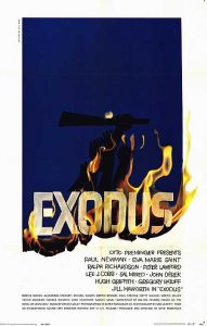 Poster for the movie Exodus, which defined American support for Israel. Photo courtesy of Wikipedia