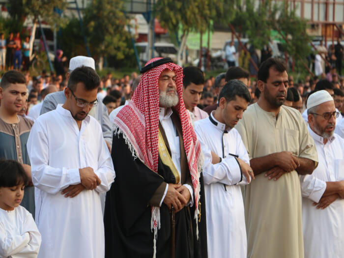 Eid al Adha prayers and celebrations in Saraya Square in Gaza City in the Gaza Strip. Photos by Ahmad Hasaballah