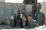 A military checkpoint along the route of the forthcoming West Bank Barrier (Photo credit: Wikipedia)