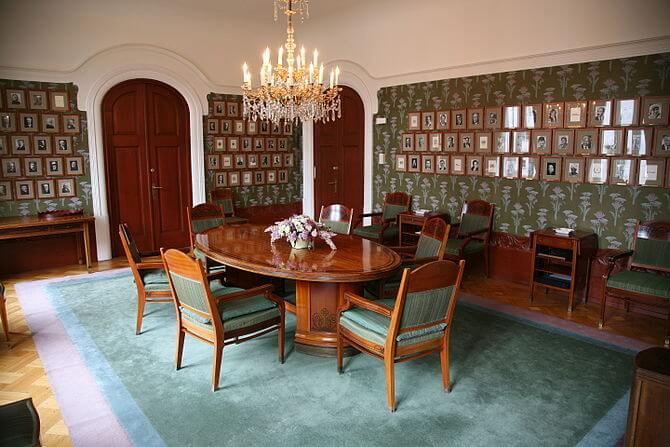 The comittee room of the Norwegian Nobel Commi...