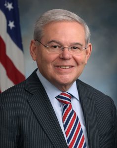 Anti-Arab anti-peace U.S. Senator Robert Menendez who has led the fight to censor American who criticize the brutality and human rights violations of Israel