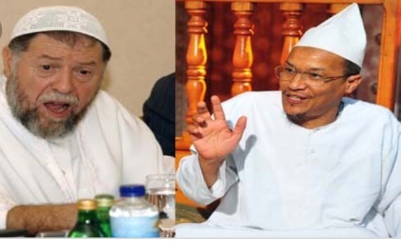 Professor Abbassi Madani, longtime militant Islamist leader and the last Algerian Islamist Movement voice of the liberation war and post-Independence generation, with & Sheïkh Ali Belhadj. Photo courtesy of Abdennour Toumi