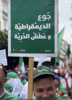 Algerian protestors. Photo courtesy of Abdennour Toumi