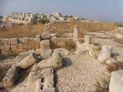 Israel plunders Palestinian archeological sites. Photo courtesy of the PLO and Dr. Hanan Ashrawi
