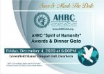 AHRC American Human Rights Council Spirit of Humanities Gala Banquet Dec. 4, 2020