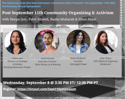 ADC Presents: Post September 11th Community Organizing & Activism