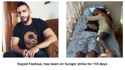Six Palestinians on hunger strike protesting their administrative detention