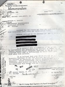 Final Page of the first section of the FBI report on Ray Hanania issued in 1977.