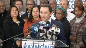 Chicago ALderman Raymond Lopez announces his candidacy for Mayor of Chicago on Wednesday April 6, 2022. Photo courtesy of Ray Lopez announcement video