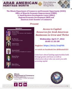 April 24, 2022 Illinois DCEO American ArabChamber event
