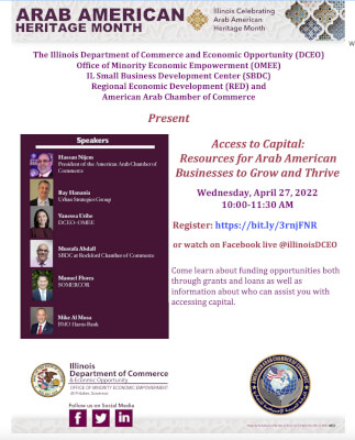 April 24, 2022 Illinois DCEO American ArabChamber event