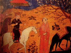Image from Rashid-al-Din Hamadani's "A Compendium of Chronicles. Image courtesy of Wikipedia