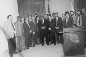 AADC led the effort to support Mayor Harold Washington on the creation of the Advisory Commission on Arab Affairs, 1983.