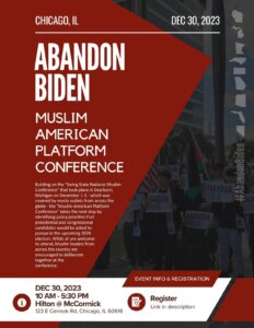 #AbandonBiden campaign hosts conference in Chicago Sat Dec. 30, 2023