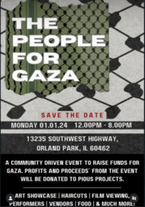 People for Gaza hosts fundraiser in Chicago Jan. 1, 2024