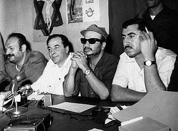 Yasir Arafat in the 1970s. Photo courtesy of WIkipedia