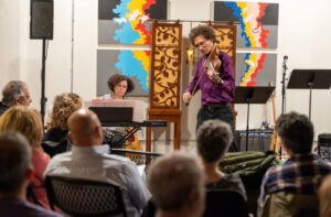 Osnat Netzer and Sam Hyson (Photo by Ronit Bezalel)