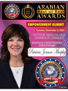 Patricia "Trish" Joan Murphy, recipient American Arab Chamber of Commerce Best of the Best Award Dec. 9, 2025
