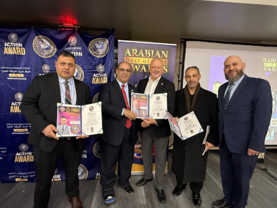 Orland Park Mayor Jim Dodge receives the American Arab Chamber of Commerce Best of the Best Awards 2025 on Dec. 9, 2025