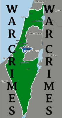 Israel Palestine Map/War Crimes by Israel