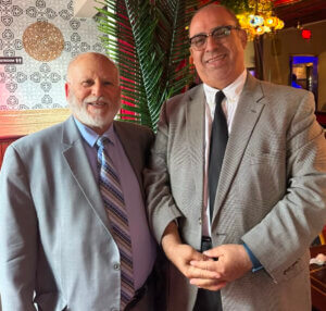 Businessman Hajj Aminn and AMerican Arab Chamber President Hassan Nijem