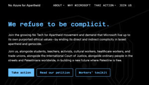 NoAzureforApartheid.com