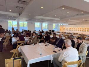 Audience at the Sabeel Center where Maria Pappas autographed copies of her new memoir "Maria the Pappas" on Oct. 11, 2026