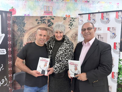 Mazen Doleh Maria Pappas Hassan Nijem book signing Oct. 10. 2026